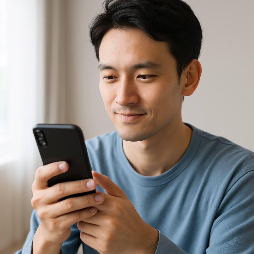 スマホで情報収集している人