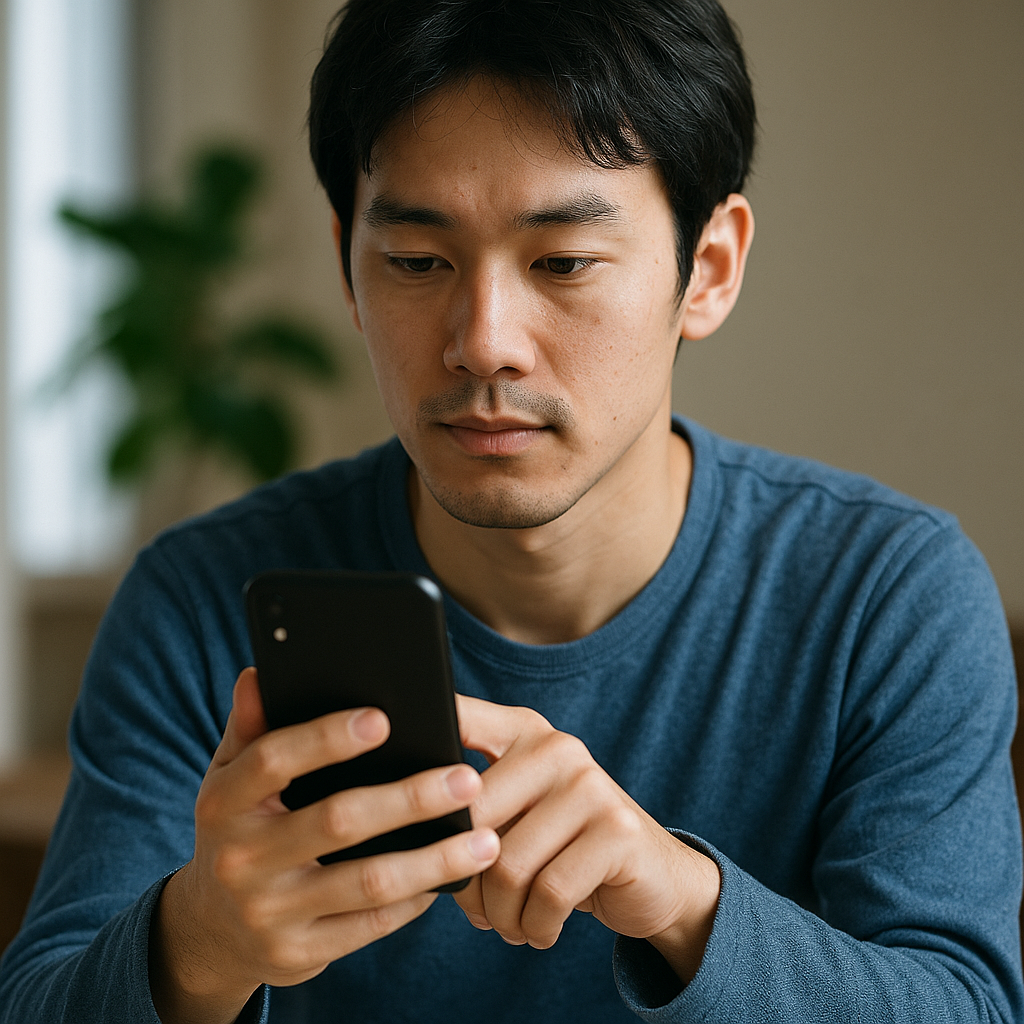 スマホで情報収集している人