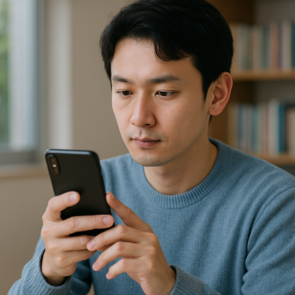 スマホで情報収集する人