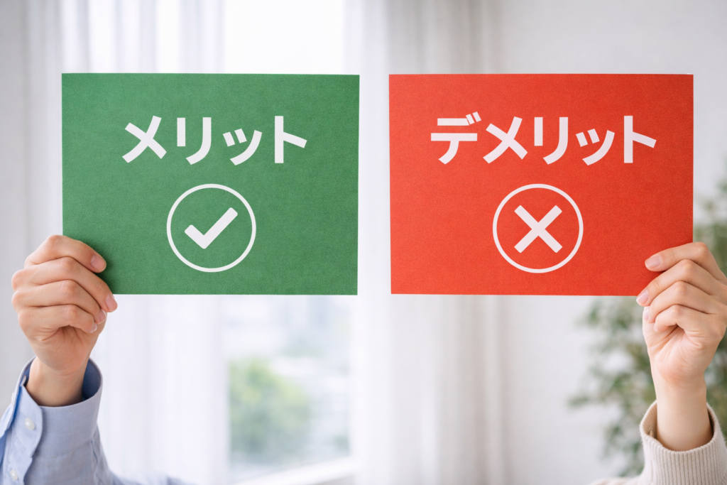 メリットデメリット