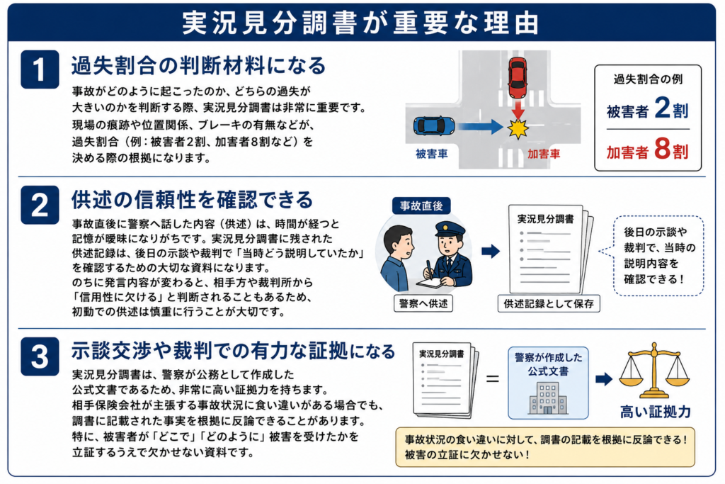 実況見分書が重要な理由