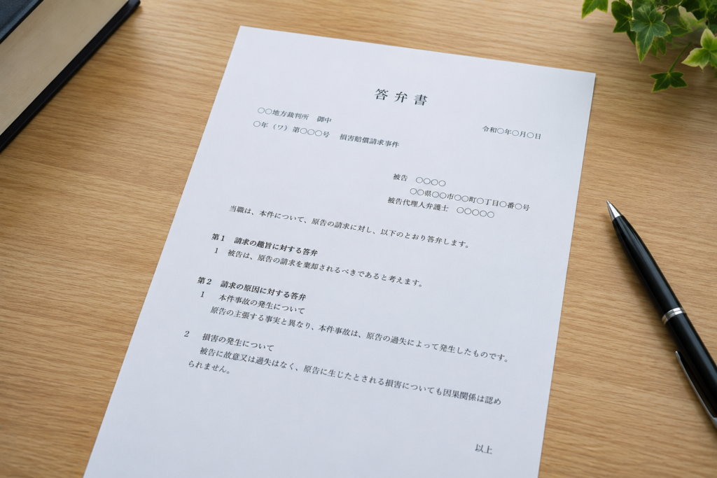 答弁書